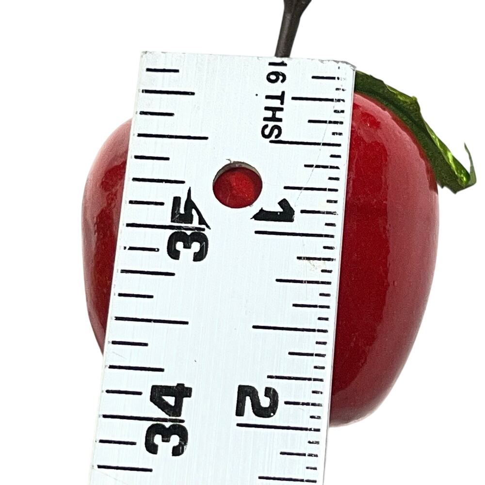 Red Apple Christmas Ornament Lot Plastic Fruit Multi Size 21 Pcs Teachers Tree - Picture 13 of 14